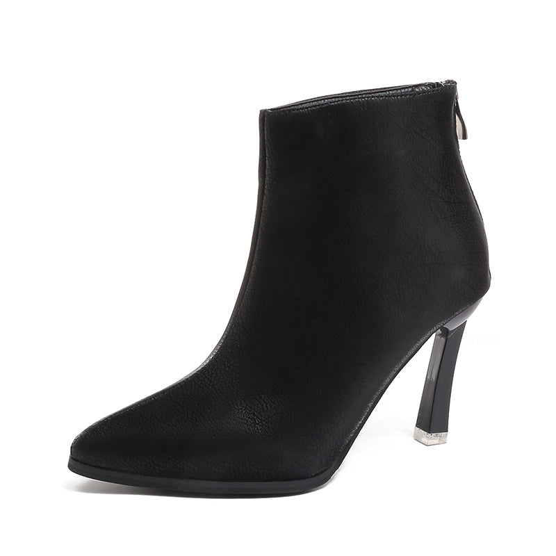 PINKEY P375 Boots Wanita Kulit – Heels 9cm Elegant
