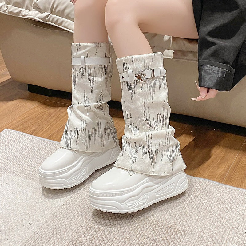 PINKEY P391 Long Boots Wanita – Martin Style Modern