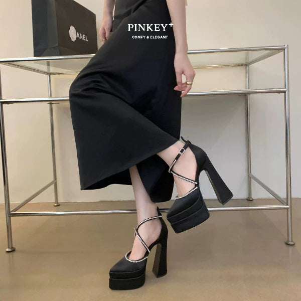 PINKEY P409 Platform Heels — Hak 11cm