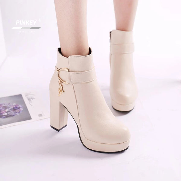 PINKEY P078 Fashion Women Boots — Hak 11cm