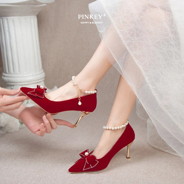 PINKEY P355 High Heels Wanita — Hak 7 6cm