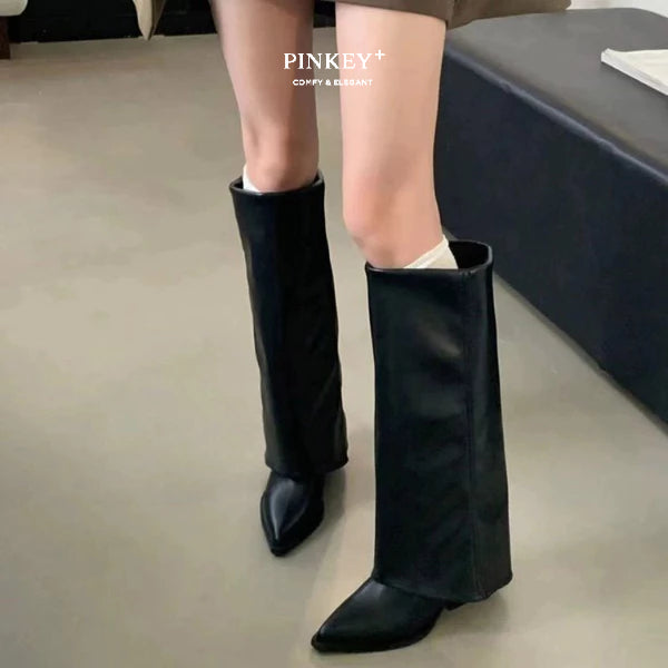PINKEY P403 Long Tube Boots — Hak 9cm