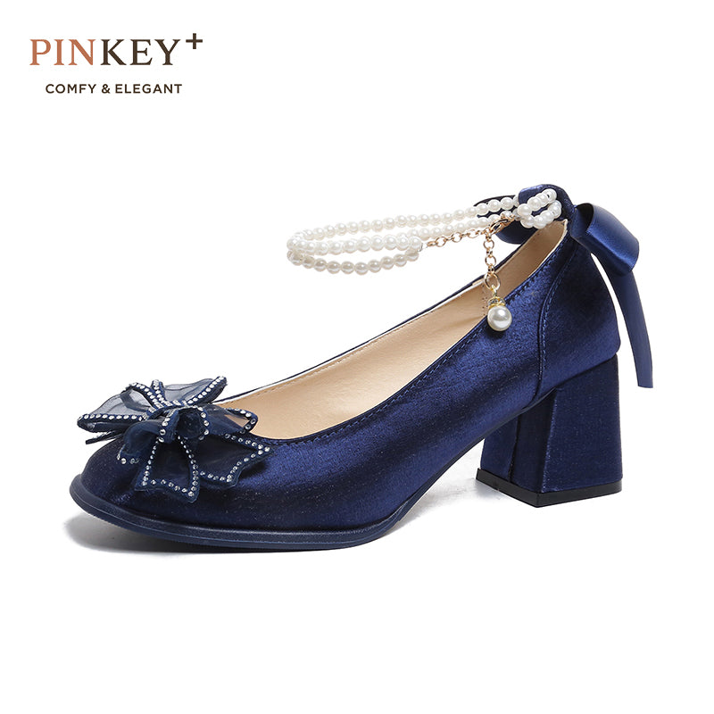 PINKEY P323 Heels Marry Jane — Block Heel 6cm