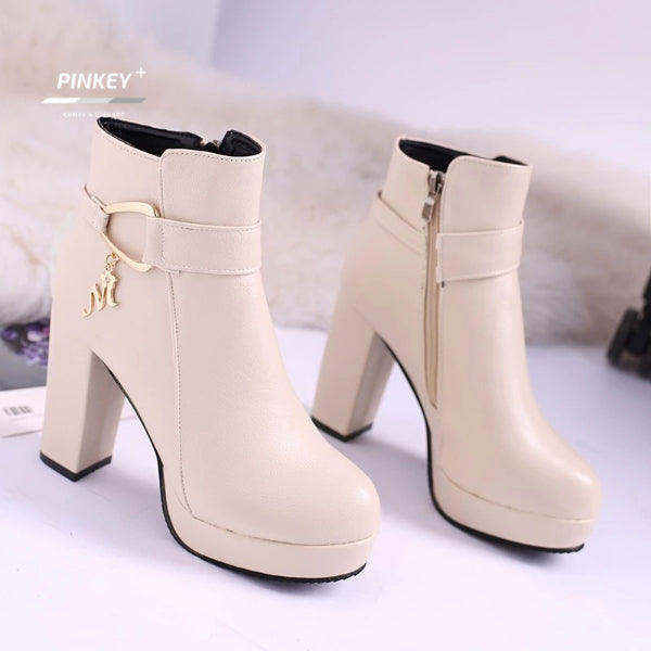 PINKEY P078 Fashion Women Boots — Hak 11cm