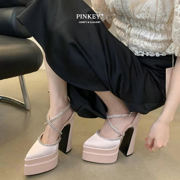 PINKEY P409 Platform Heels — Hak 11cm