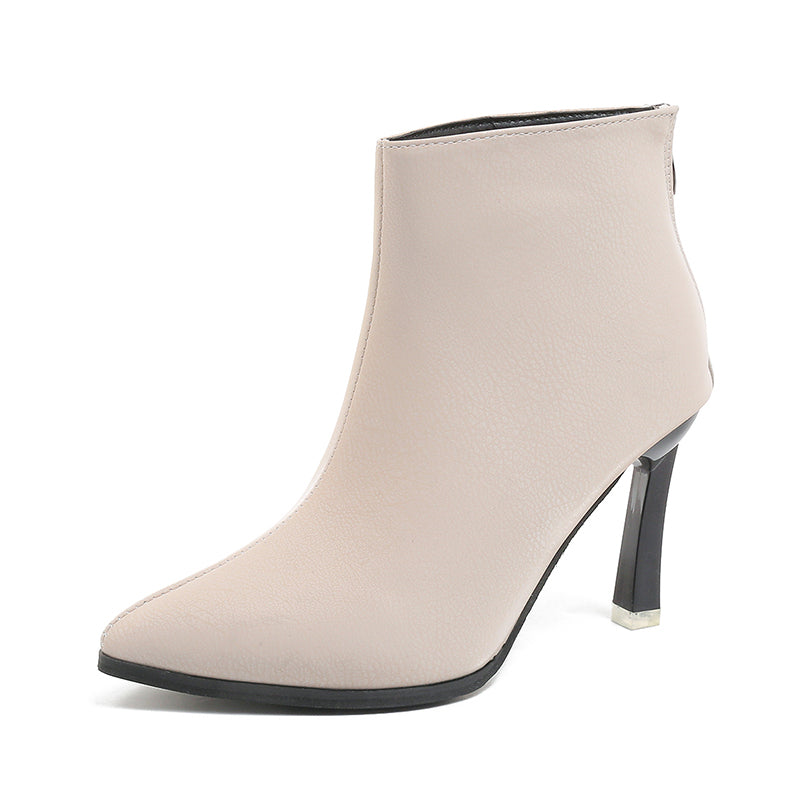 PINKEY P375 Boots Wanita Kulit – Heels 9cm Elegant