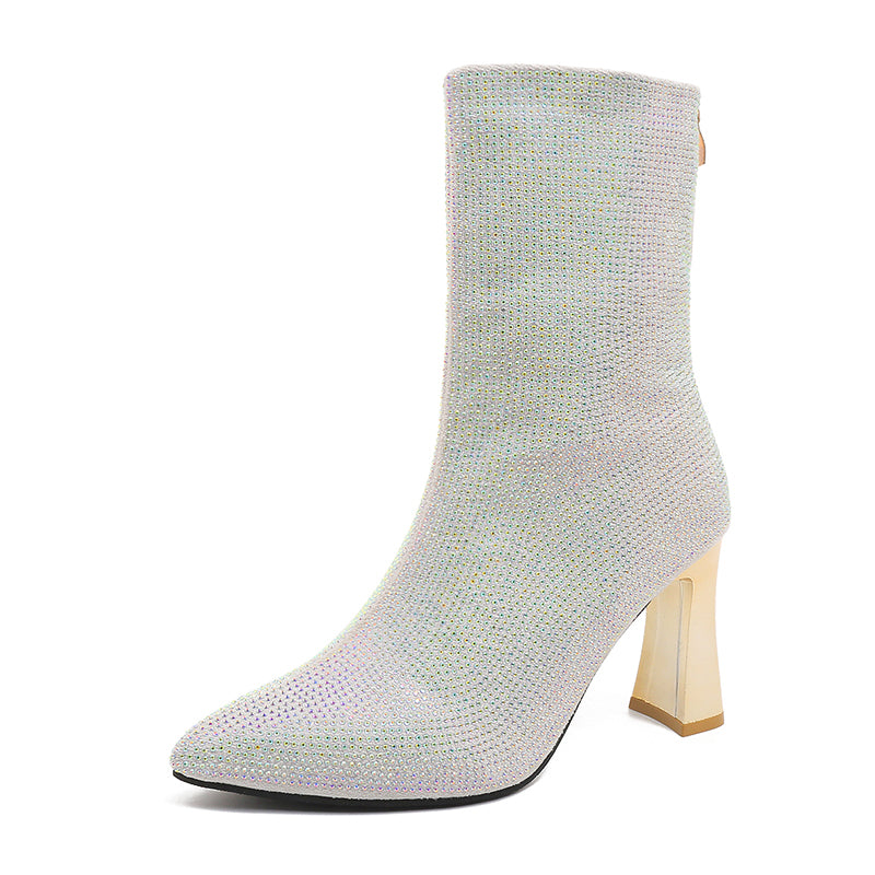 PINKEY P377 Boots Wanita Heels 7cm – Elegant Daily Style