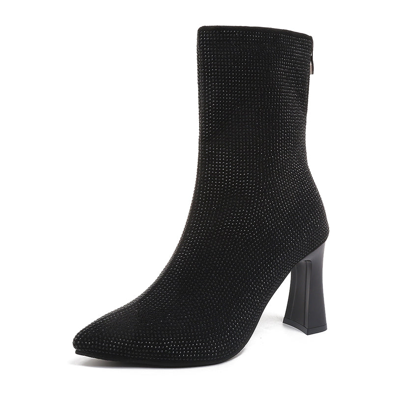 PINKEY P377 Boots Wanita Heels 7cm – Elegant Daily Style