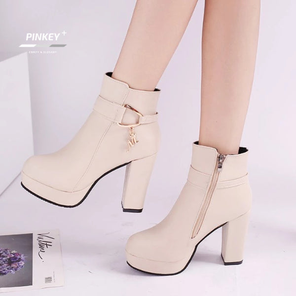 PINKEY P078 Fashion Women Boots — Hak 11cm