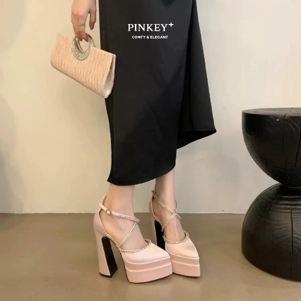PINKEY P409 Platform Heels — Hak 11cm