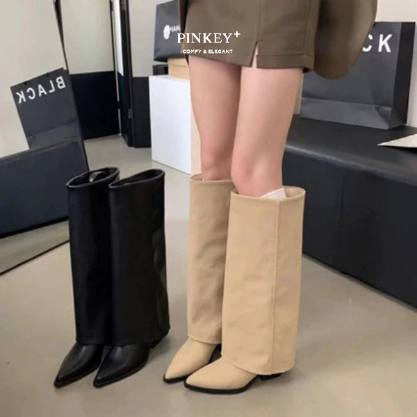 PINKEY P403 Long Tube Boots — Hak 9cm