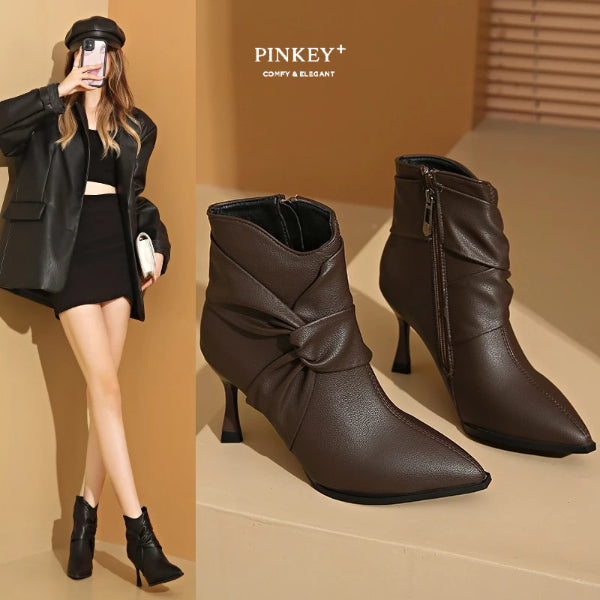 PINKEY P380 Sepatu Boots Tinggi — Hak 6cm