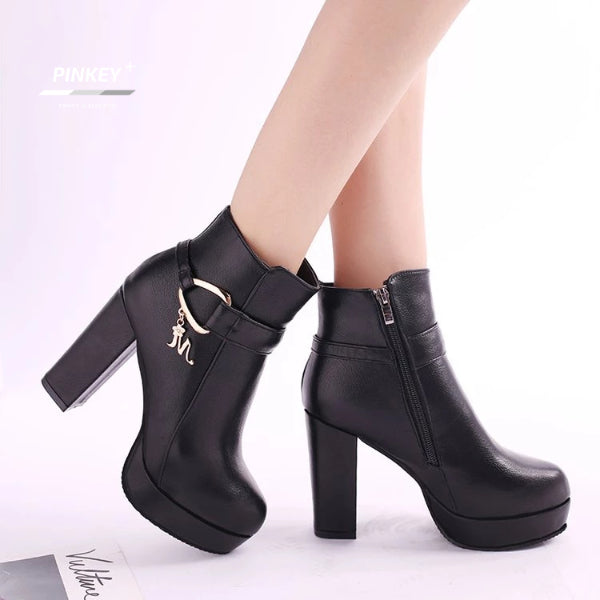 PINKEY P078 Fashion Women Boots — Hak 11cm
