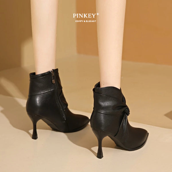 PINKEY P380 Sepatu Boots Tinggi — Hak 6cm