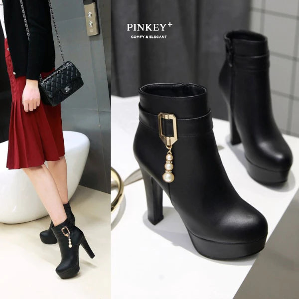 PINKEY P115 Sepatu Fashion Women Boots — Hak 11cm