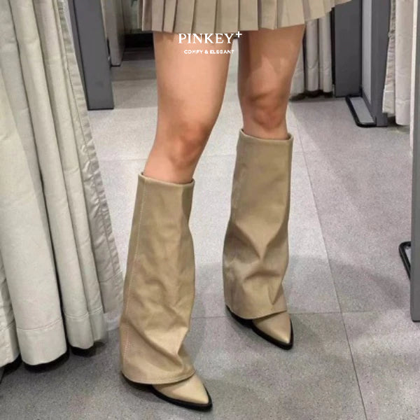 PINKEY P403 Long Tube Boots — Hak 9cm