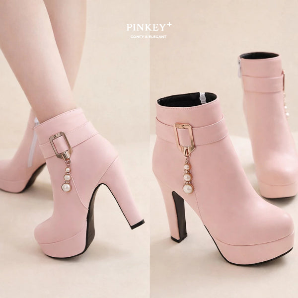 PINKEY P115 Sepatu Fashion Women Boots — Hak 11cm