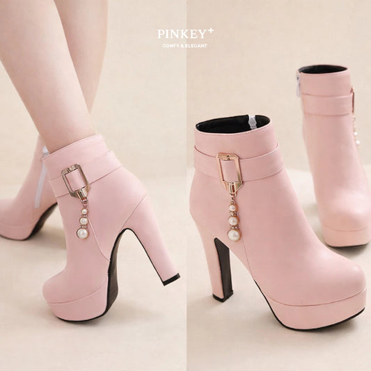 PINKEY P115 Sepatu Fashion Women Boots — Hak 11cm