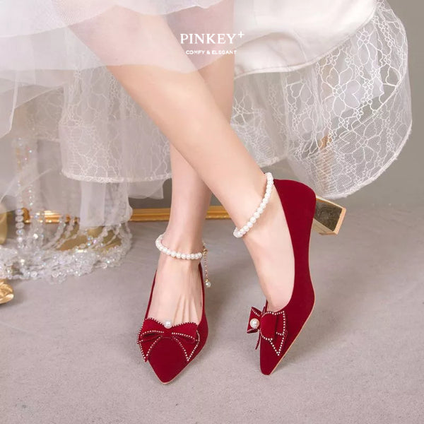 PINKEY P355 High Heels Wanita — Hak 7 6cm