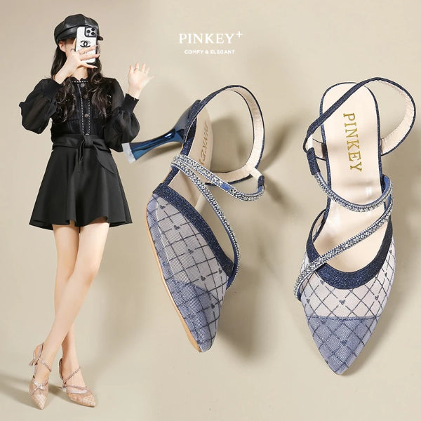 PINKEY P264 Heels Wanita — Hak Runcing 7cm