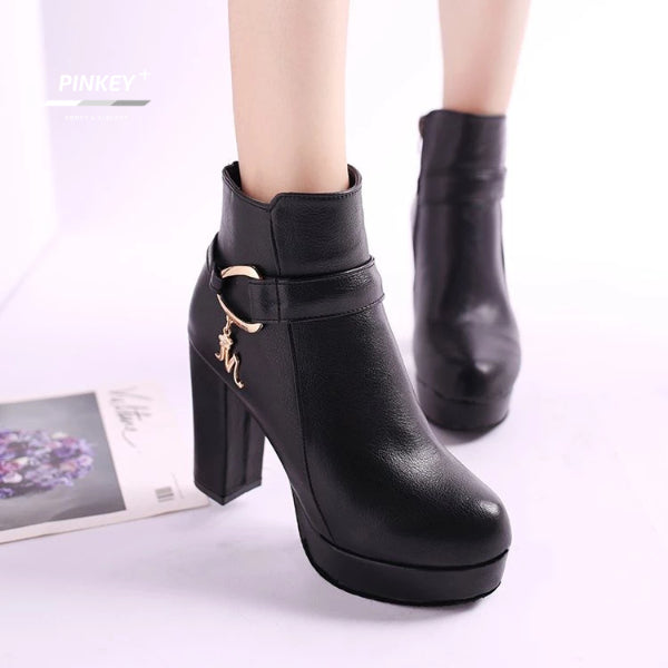 PINKEY P078 Fashion Women Boots — Hak 11cm