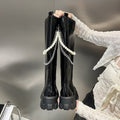 PINKEY P129 Sepatu Boots Glossy — Hak 5cm