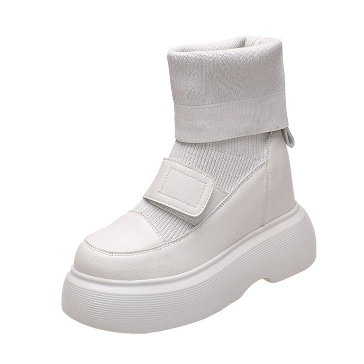 PINKEY P210 Sneakers Boots Wanita – High Top Platform Hitam