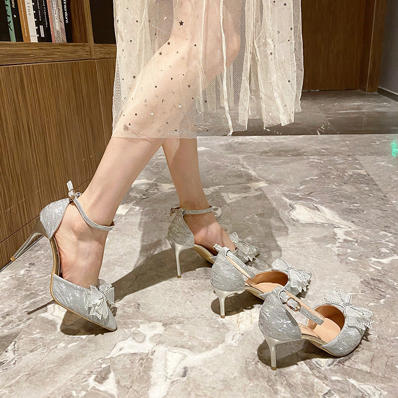 PINKEY P252 Pointed Toe Heels Wanita – Stiletto 7cm Elegant