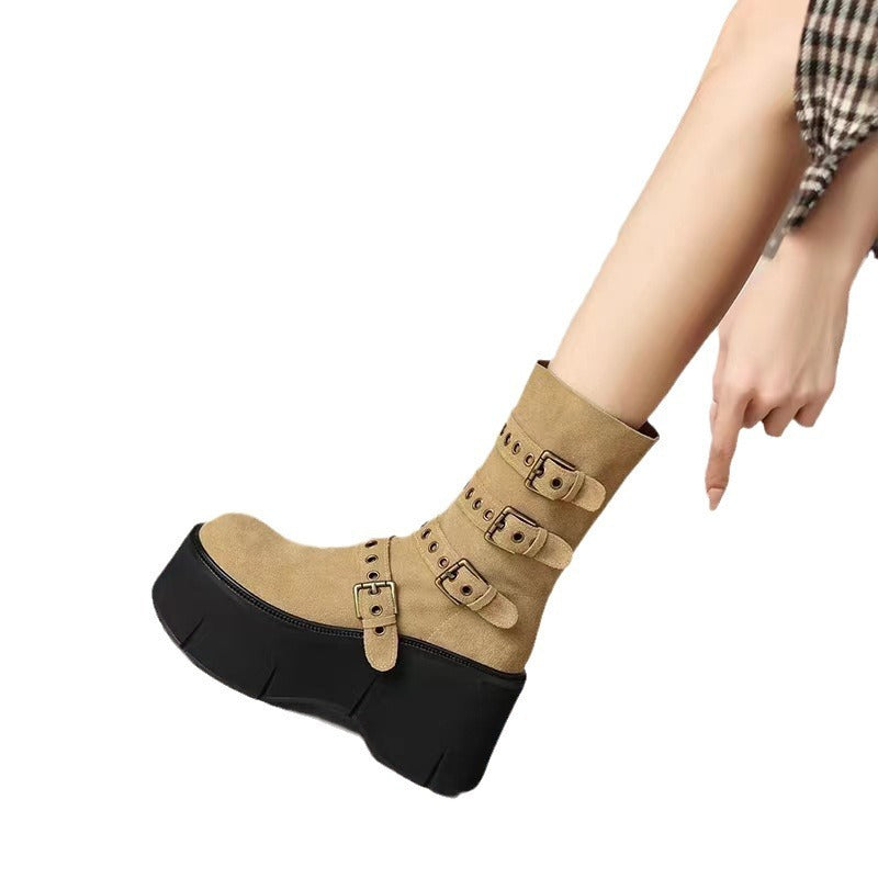PINKEY P298 Boots Wanita Hitam – Fashion Basic Daily