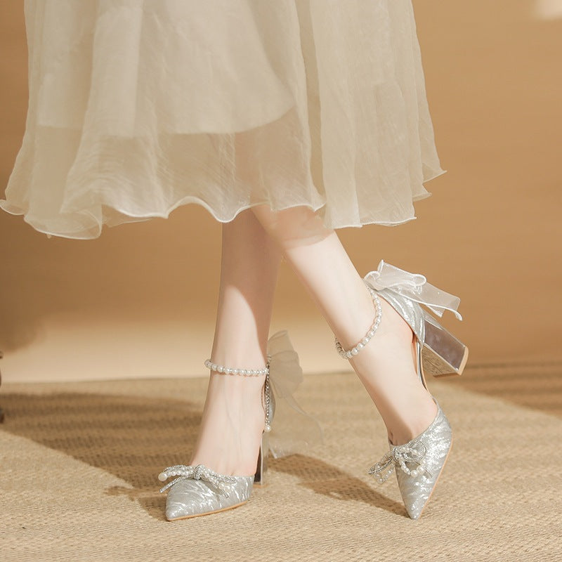 PINKEY P306 Heels Pesta Wanita – Ankle Strap Glitter
