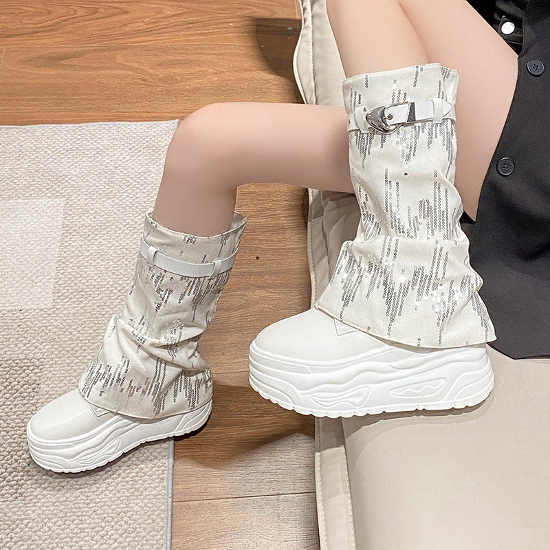 PINKEY P391 Long Boots Wanita – Martin Style Modern