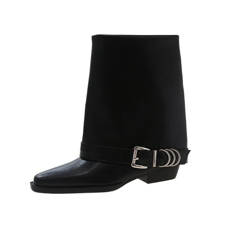 PINKEY P374 Long Boots Wanita – Martin Style Korean Look