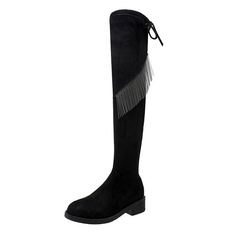 PINKEY P354 Knee High Boots Wanita – Winter Elegant