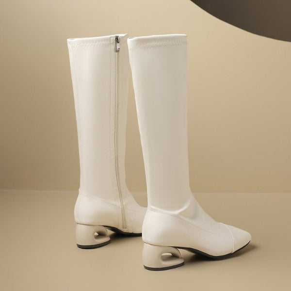 PINKEY P414 Long Boots Wanita – Cap Toe Elegan & Modern