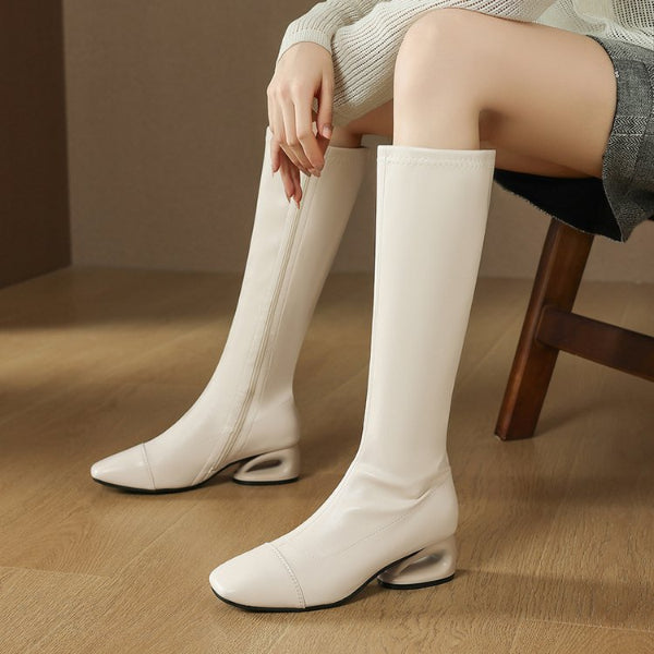 PINKEY P414 Long Boots Wanita – Cap Toe Elegan & Modern