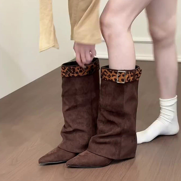 PINKEY P433 Long Boots — Block Heel 6cm