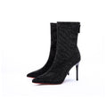 PINKEY P421 Ankle Boots Glitter Wanita – Pointed Toe Party Heels