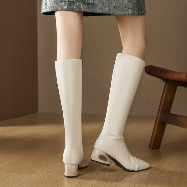 PINKEY P414 Long Boots Wanita – Cap Toe Elegan & Modern
