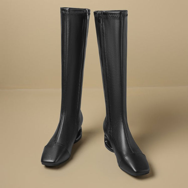 PINKEY P414 Long Boots Wanita – Cap Toe Elegan & Modern