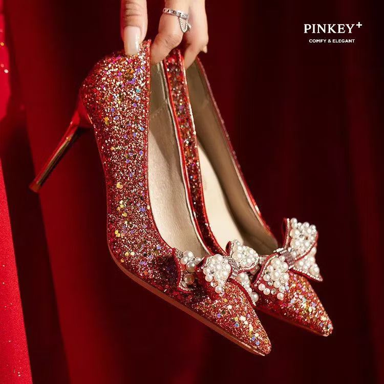 PINKEY P350 High Heels Wanita – Sepatu Pesta 6cm Elegant