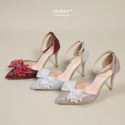 PINKEY P252 Pointed Toe Heels Wanita – Stiletto 7cm Elegant