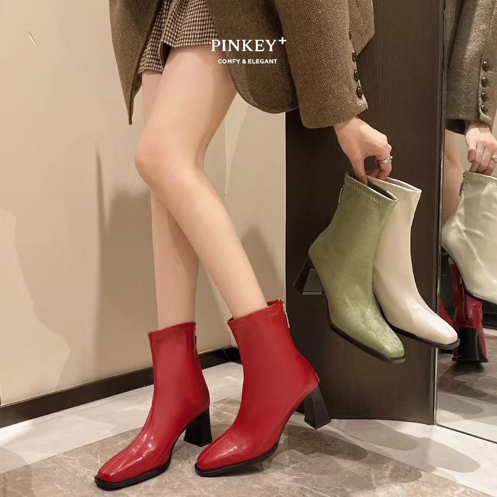 PINKEY P370 Boots Wanita Flat – Fashion Casual Warna Trend