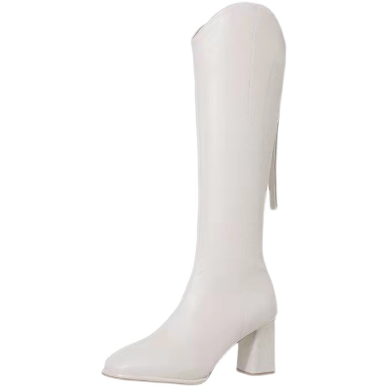 PINKEY P102 Long Boots Wanita Flat – Minimal Korea Style